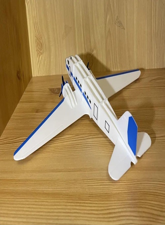 Beoals 3D Plastic Puzzle Aircraft Model Kit, Classic Passenger Plane, Multicolor - Image 2